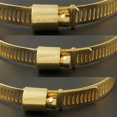 Rare Gucci Solid 18K Yellow Gold, Adjustable Screw 